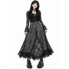 long patchwork skirt
